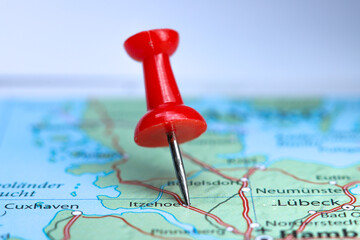 Itzehoe, Germany pin on map