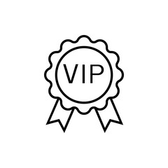 Vip icon vector. Very important person illustration sign. club symbol or logo.