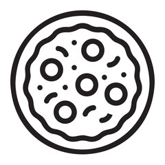 pizza line icon