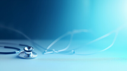 stethoscope with blur background , world health day.