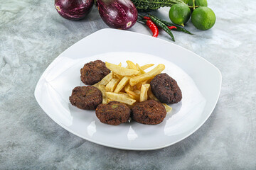 Vegan cuisine - chickpea round falafel