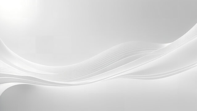 Abstract white Minimal wave background