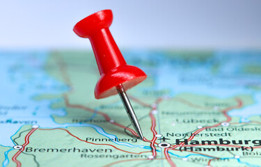 Pinnesberg, Germany pin on map