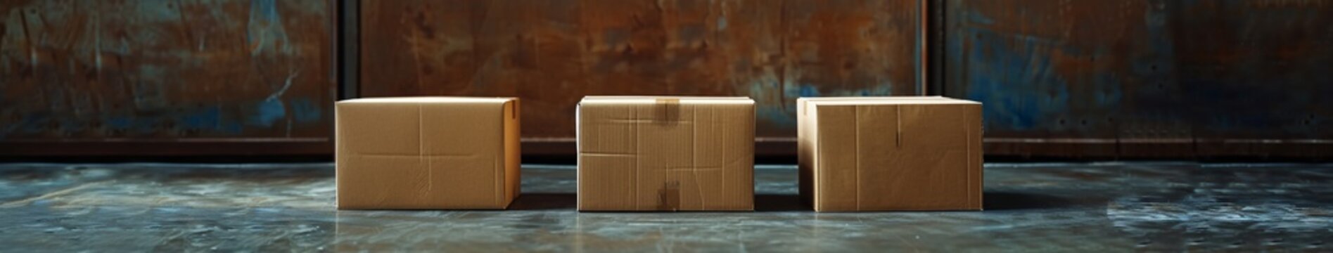 a cardboard box on a table