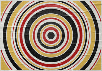 Vintage cartoon vector art retro abstract texture with spinning circle effect