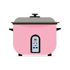 vector of electric rice cooker. 