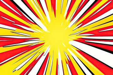 Fototapeta premium Speed Line Fast Motion Background, Color Comic Lines Pattern, Pop Art Banner, Superman Mockup