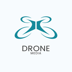 Drone Logo Fly High Concept Abstract business logo