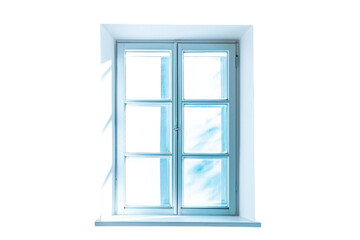 Sturdy Fixed Window Fixture on Transparent Background, PNG