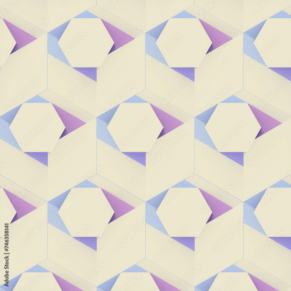 Poster stunning 3d rendering digital illustration of simple geometric shapes