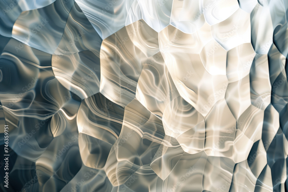 Poster abstract background with reflections and caustics. hi-tech. futuristic background image. created wit