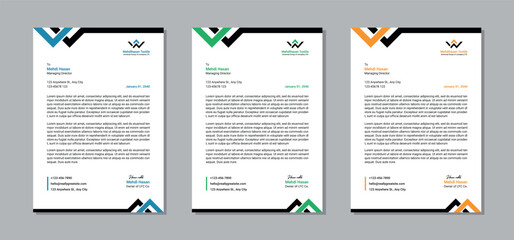 Elegant Customizable Business letterhead template