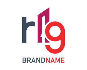 Letter rg logo design template