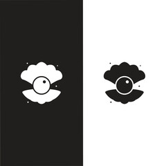 Open shell with a pearl icon