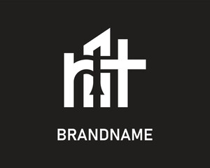 Obraz premium Letter rt logo design template