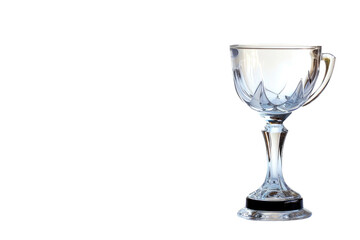 Elegant Glass Award on Transparent Background, PNG