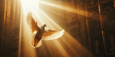 A dove represent a holy spirit