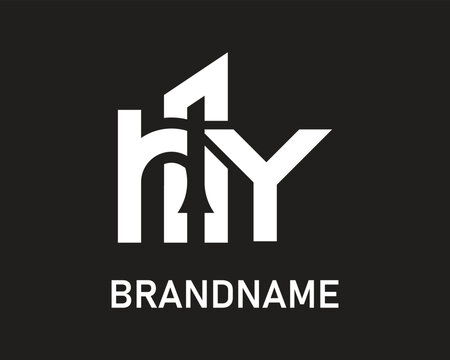 Letter ry logo design template