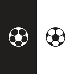 Obraz premium Soccer ball icon. football simple black style, Vector illustration.