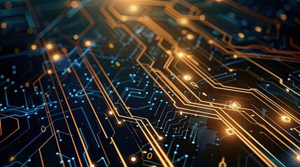 Obraz premium Motherboard icon. Technological, digital, antidesign, electronic, futuristic, interconnected, networked, hightech, precision, engineering, innovation. Generated by Ai