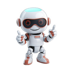 friendly robot giving thumbs up png