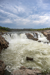 Dhuandhar (Dhuadhar ) waterfalls, Bheraghat, Jabalpur, Madhya Pradesh, INDIA.