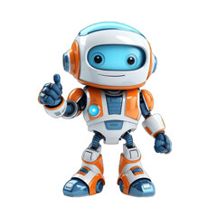friendly robot giving thumbs up png