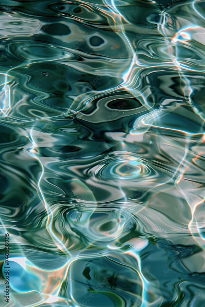 Poster abstract background with reflections and caustics. hi-tech. futuristic background image. created wit