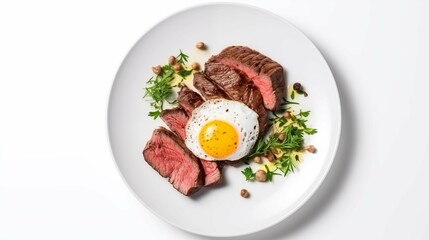 eggs with steak