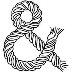 striped rope icon 