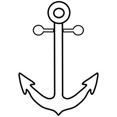 Striped anchor icon 