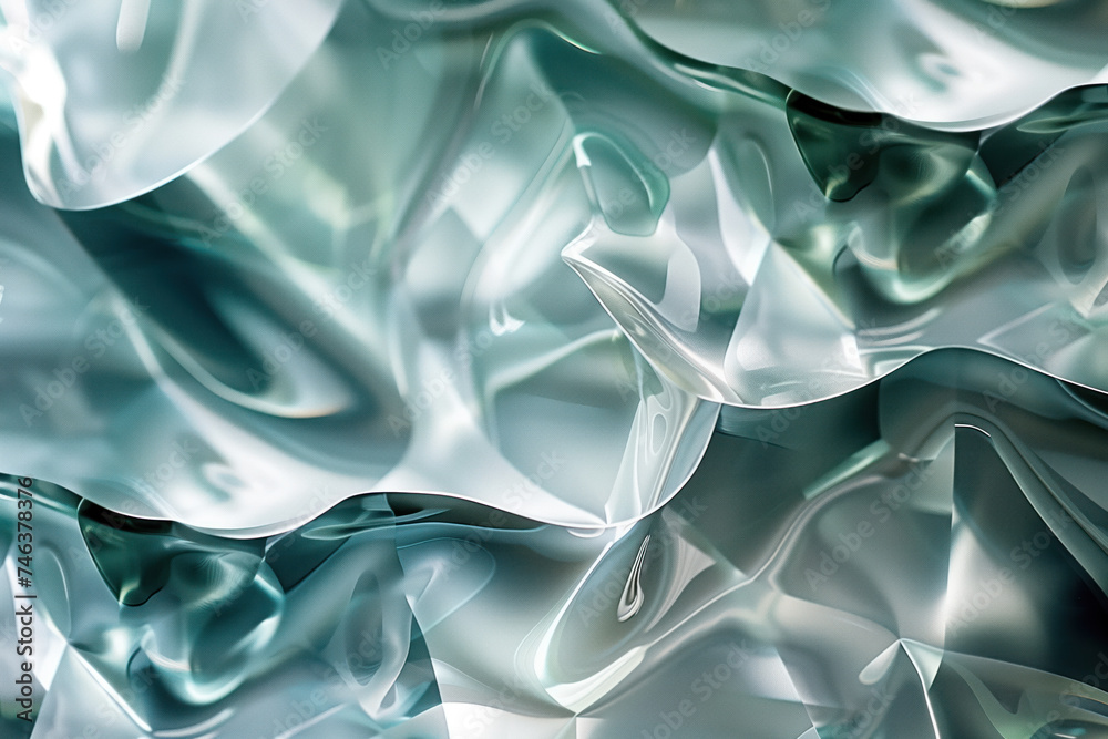 Poster abstract background with reflections and caustics. hi-tech. futuristic background image. created wit