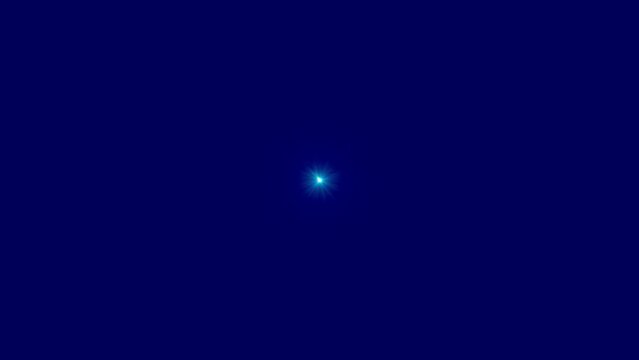 4K animated video: Abstract dark blue light rays background with speed line zoom effect on black background."