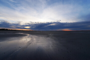 Coast of the Havre de la Vanl&eacute;e in Normandy region