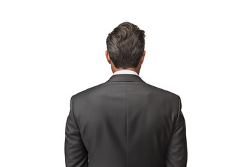 back of businessman