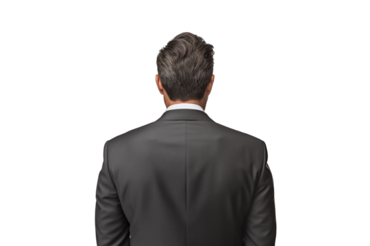 back of businessman