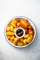 Roasted chicken and hashbrowns basket