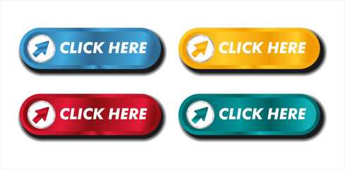 click here button vector colorful 