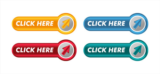 click here button vector colorful 