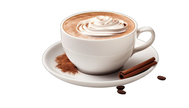 Hot Chocolate coffee cup with Cream png