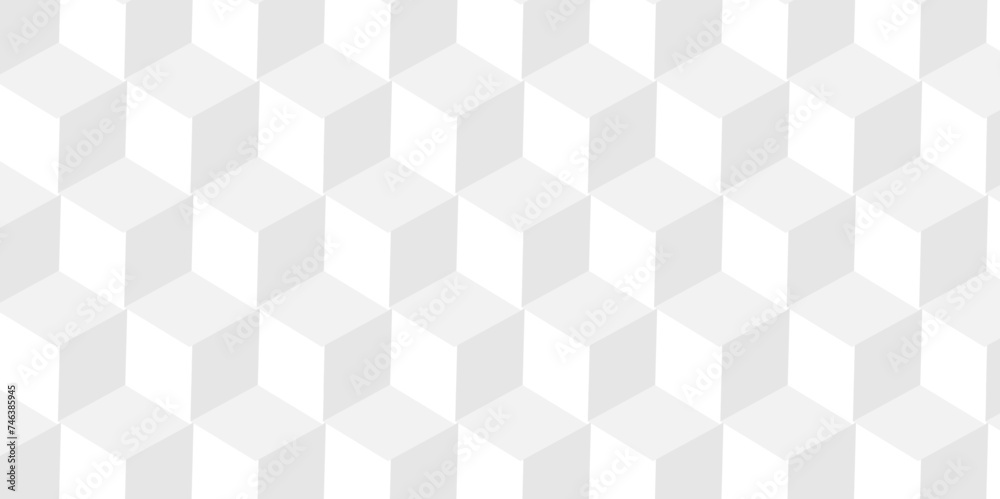 Wall mural minimal modern cubes geometric tile and mosaic wall grid backdrop hexagon technology wallpaper backg