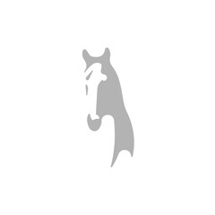 horse icon on a white background, vector illustration