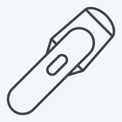 Icon Torch. related to Mining symbol. line style. simple design editable. simple illustration