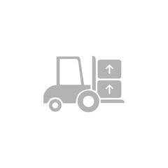 loading machine icon on a white background, vector illustration