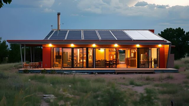 Featuring a solar chimney and wellinsulated walls this pive solar house harnesses the suns energy to create natural ventilation and comfortable living spaces.