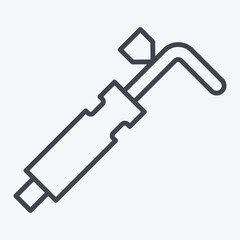 Icon Equipment. related to Welder Equipment symbol. line style. simple design editable. simple illustration