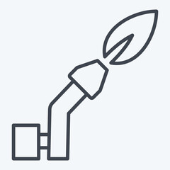 Icon Gas Welding. related to Welder Equipment symbol. line style. simple design editable. simple illustration