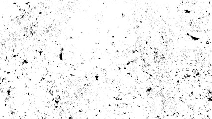 Grunge Black and White Distress Texture .Wall Background. Chalk Print Design Pattern. Vector Illustration