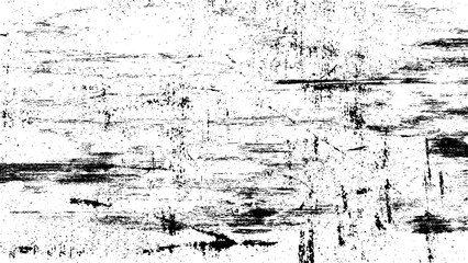 Grunge Black And White Urban Vector Texture Template. Dark Messy Dust Overlay Distress Background. Easy To Create Abstract Dotted, Scratched.  
