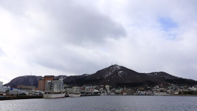 函館山と港の風景
